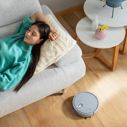 Robot Aspirapolvere Lava Pavimenti per Pulizia 5 in 1 Lucida Disinfetta Luce Uv