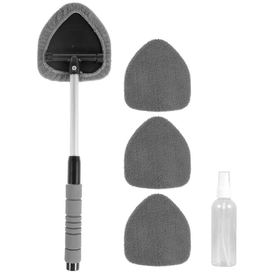 Window Cleaner Brush Kit Windshield Cleaning Tools inside Interior Auto Glass Wiper with Replacement Pads Car Accessories