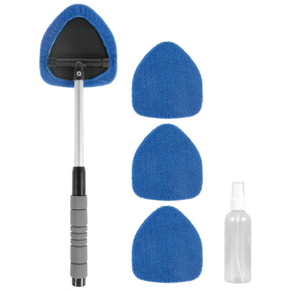 Window Cleaner Brush Kit Windshield Cleaning Tools inside Interior Auto Glass Wiper with Replacement Pads Car Accessories