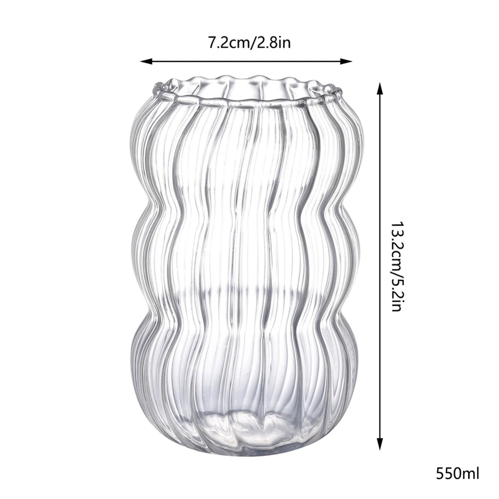 350/500/550/750ML Drinking Glasses Can Shaped Glass Cups with Bamboo Lids and Glass Straws for Beer Iced Coffee Wine Cocktail