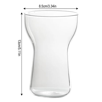 350/500/550/750ML Drinking Glasses Can Shaped Glass Cups with Bamboo Lids and Glass Straws for Beer Iced Coffee Wine Cocktail