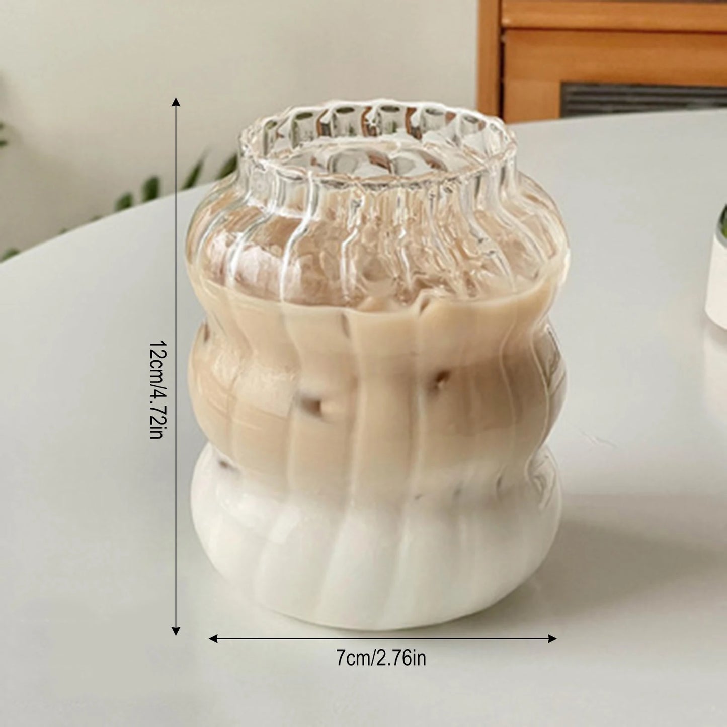 350/500/550/750ML Drinking Glasses Can Shaped Glass Cups with Bamboo Lids and Glass Straws for Beer Iced Coffee Wine Cocktail