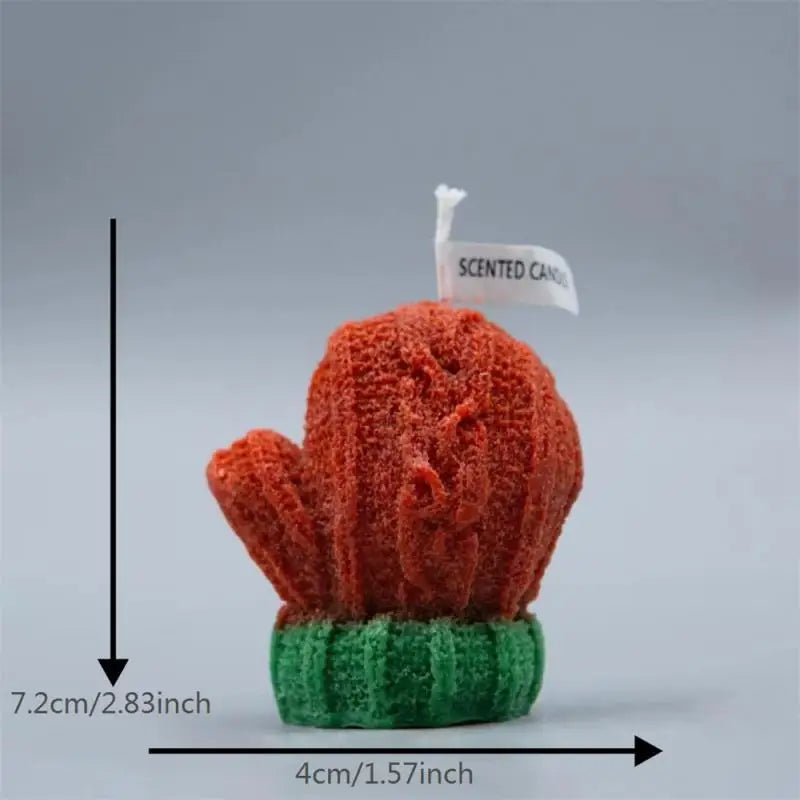 Christmas Scented Candle Creative Mini Gloves Candle Ornaments Christmas Candles for Home New Year Table Decoration Gift